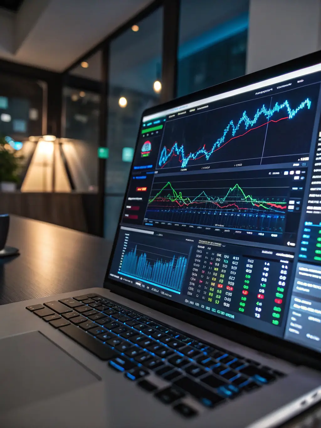 An AI interface displaying business valuation metrics, symbolizing the AI-powered valuation service.