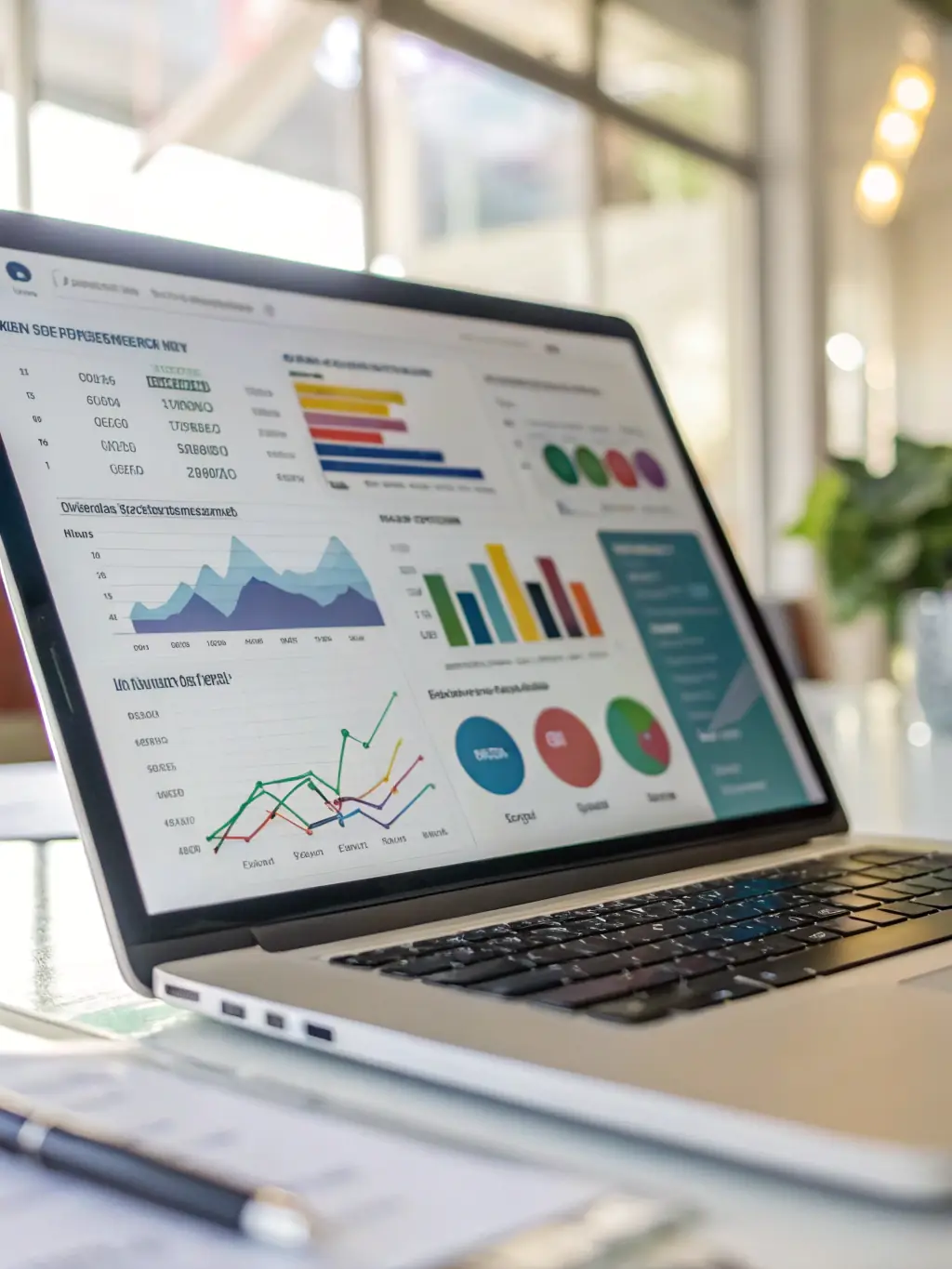 An illustration depicting a business dashboard with key performance indicators (KPIs) and a readiness score, visually representing NextMerge.ai's exit readiness assessment tool.